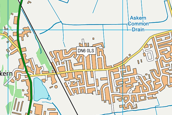 DN6 0LS map - OS VectorMap District (Ordnance Survey)