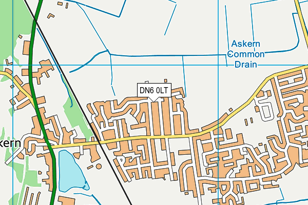 DN6 0LT map - OS VectorMap District (Ordnance Survey)