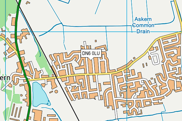 DN6 0LU map - OS VectorMap District (Ordnance Survey)