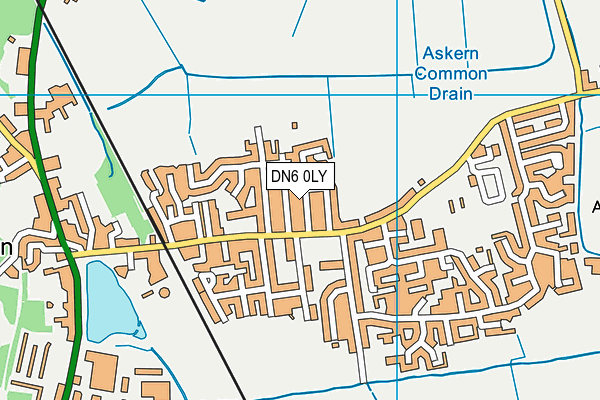 DN6 0LY map - OS VectorMap District (Ordnance Survey)