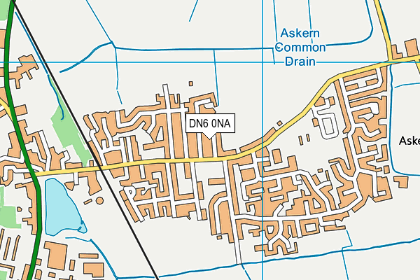 DN6 0NA map - OS VectorMap District (Ordnance Survey)