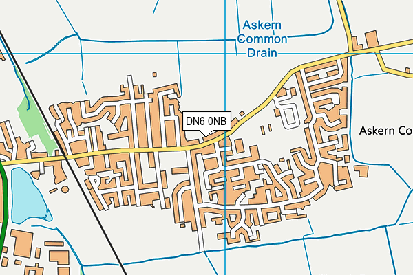 DN6 0NB map - OS VectorMap District (Ordnance Survey)