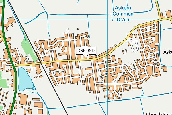DN6 0ND map - OS VectorMap District (Ordnance Survey)
