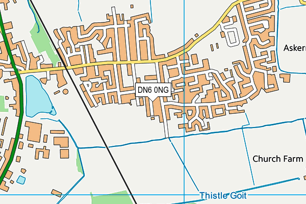 DN6 0NG map - OS VectorMap District (Ordnance Survey)