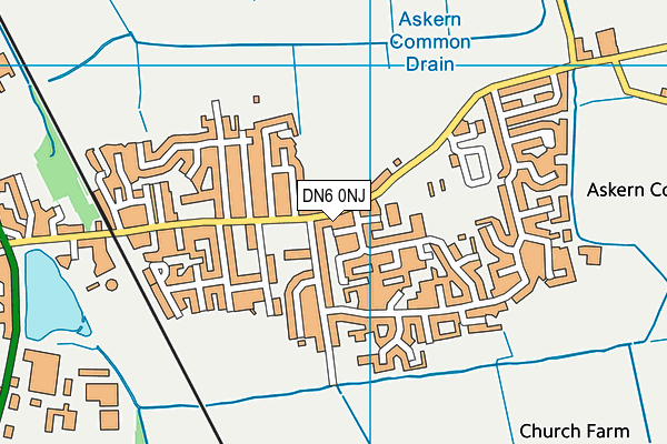 DN6 0NJ map - OS VectorMap District (Ordnance Survey)