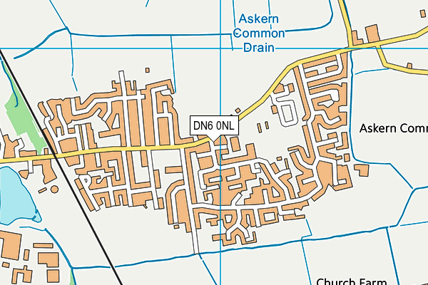 DN6 0NL map - OS VectorMap District (Ordnance Survey)