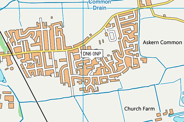 DN6 0NP map - OS VectorMap District (Ordnance Survey)