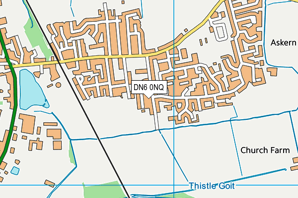 DN6 0NQ map - OS VectorMap District (Ordnance Survey)