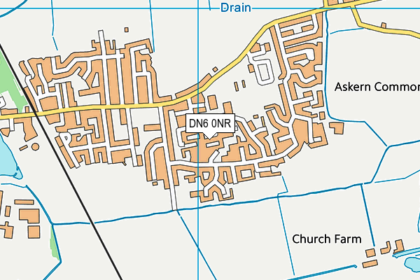 DN6 0NR map - OS VectorMap District (Ordnance Survey)