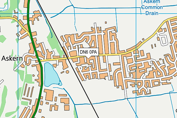 DN6 0PA map - OS VectorMap District (Ordnance Survey)