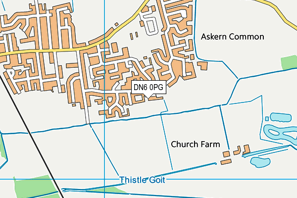 DN6 0PG map - OS VectorMap District (Ordnance Survey)