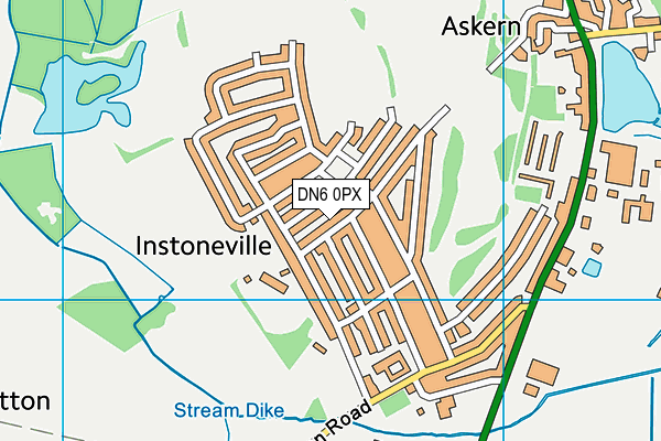 DN6 0PX map - OS VectorMap District (Ordnance Survey)