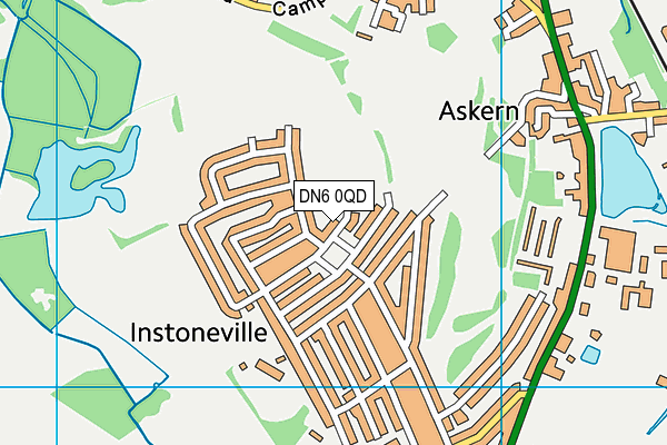 DN6 0QD map - OS VectorMap District (Ordnance Survey)