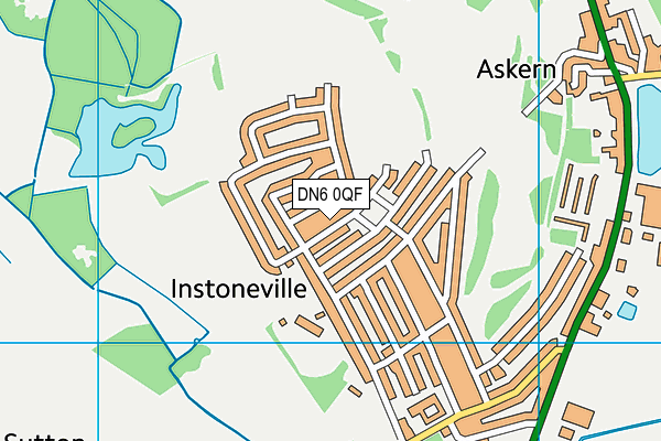 DN6 0QF map - OS VectorMap District (Ordnance Survey)