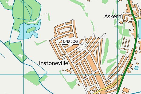 DN6 0QG map - OS VectorMap District (Ordnance Survey)