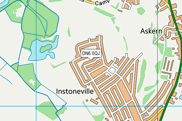 DN6 0QJ map - OS VectorMap District (Ordnance Survey)