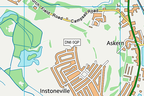 DN6 0QP map - OS VectorMap District (Ordnance Survey)