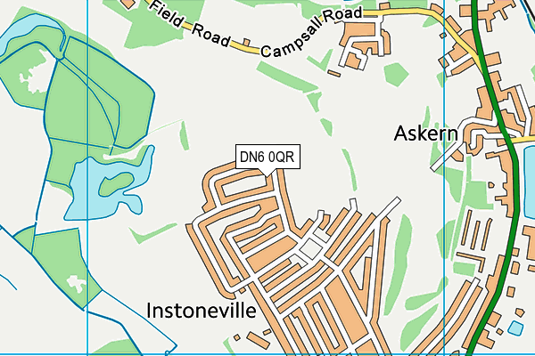 DN6 0QR map - OS VectorMap District (Ordnance Survey)