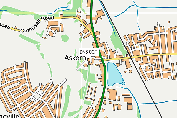 DN6 0QT map - OS VectorMap District (Ordnance Survey)