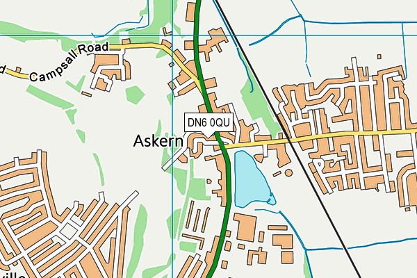 DN6 0QU map - OS VectorMap District (Ordnance Survey)