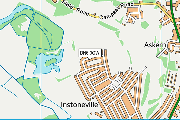 DN6 0QW map - OS VectorMap District (Ordnance Survey)