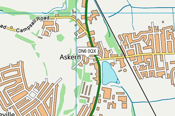 DN6 0QX map - OS VectorMap District (Ordnance Survey)