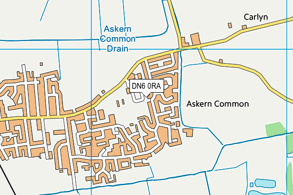 DN6 0RA map - OS VectorMap District (Ordnance Survey)