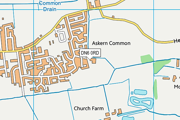 DN6 0RD map - OS VectorMap District (Ordnance Survey)