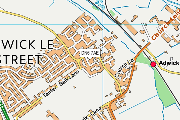 DN6 7AE map - OS VectorMap District (Ordnance Survey)