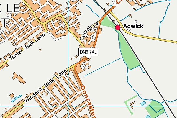 DN6 7AL map - OS VectorMap District (Ordnance Survey)