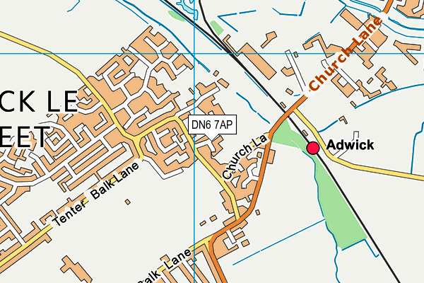 DN6 7AP map - OS VectorMap District (Ordnance Survey)