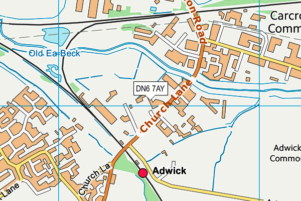 DN6 7AY map - OS VectorMap District (Ordnance Survey)