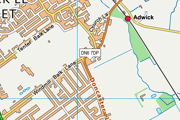 DN6 7DP map - OS VectorMap District (Ordnance Survey)