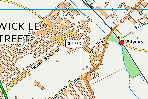 DN6 7ED map - OS VectorMap District (Ordnance Survey)