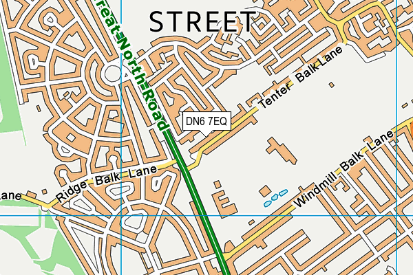 DN6 7EQ map - OS VectorMap District (Ordnance Survey)