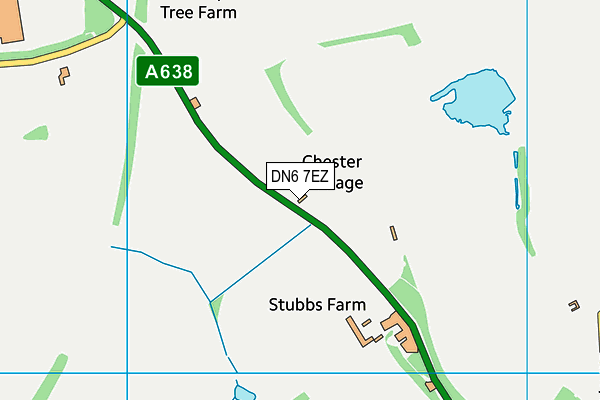 DN6 7EZ map - OS VectorMap District (Ordnance Survey)