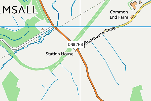 DN6 7HB map - OS VectorMap District (Ordnance Survey)