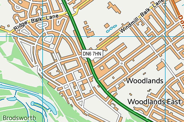 DN6 7HN map - OS VectorMap District (Ordnance Survey)