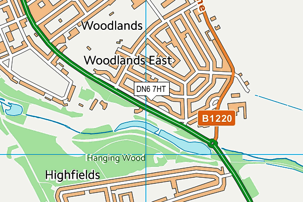 DN6 7HT map - OS VectorMap District (Ordnance Survey)