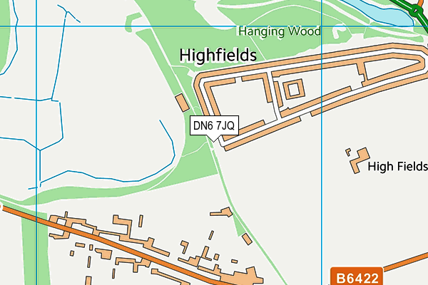 DN6 7JQ map - OS VectorMap District (Ordnance Survey)