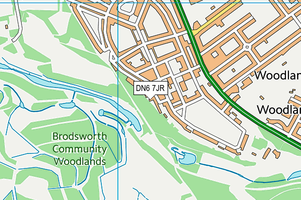 DN6 7JR map - OS VectorMap District (Ordnance Survey)