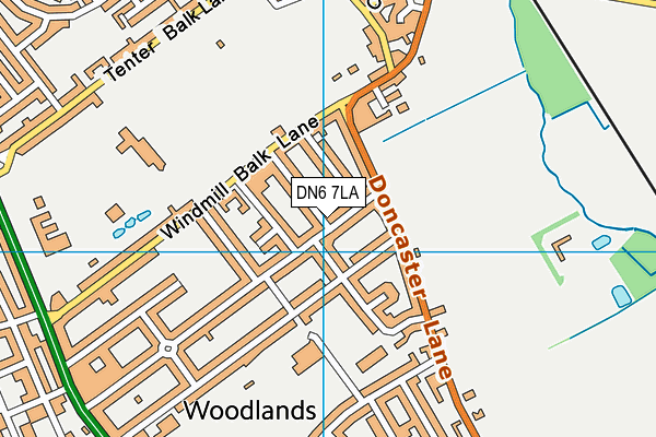 DN6 7LA map - OS VectorMap District (Ordnance Survey)