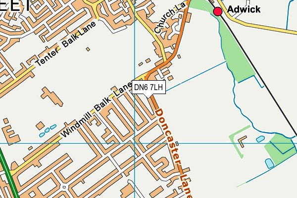 DN6 7LH map - OS VectorMap District (Ordnance Survey)