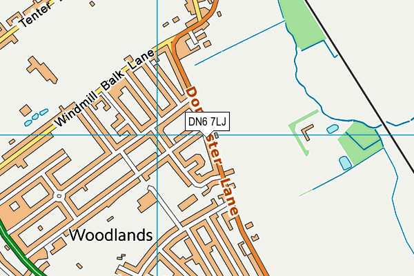 DN6 7LJ map - OS VectorMap District (Ordnance Survey)