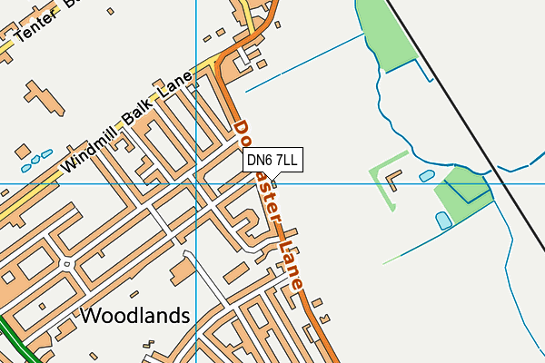 DN6 7LL map - OS VectorMap District (Ordnance Survey)