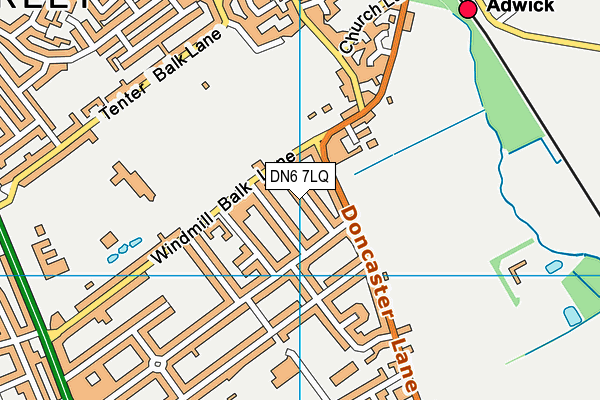 DN6 7LQ map - OS VectorMap District (Ordnance Survey)