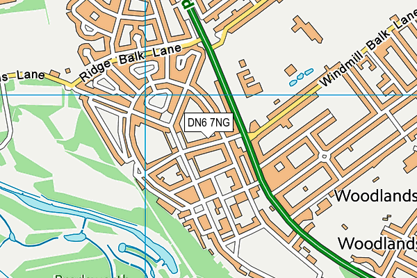DN6 7NG map - OS VectorMap District (Ordnance Survey)