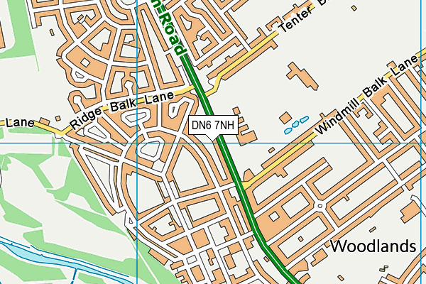 DN6 7NH map - OS VectorMap District (Ordnance Survey)