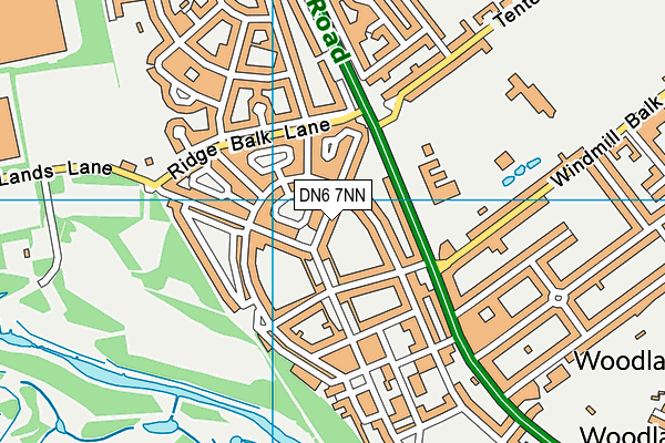 DN6 7NN map - OS VectorMap District (Ordnance Survey)