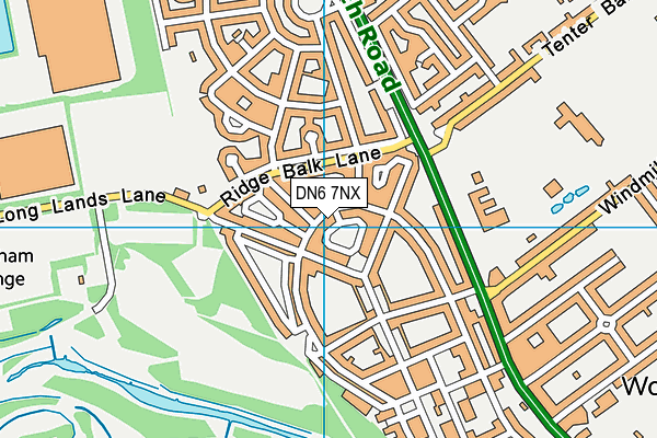 DN6 7NX map - OS VectorMap District (Ordnance Survey)